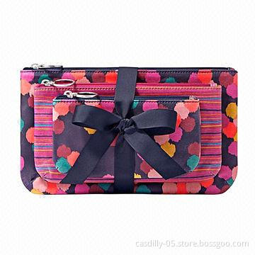 Cosmetic Bags, Zipper Closure
